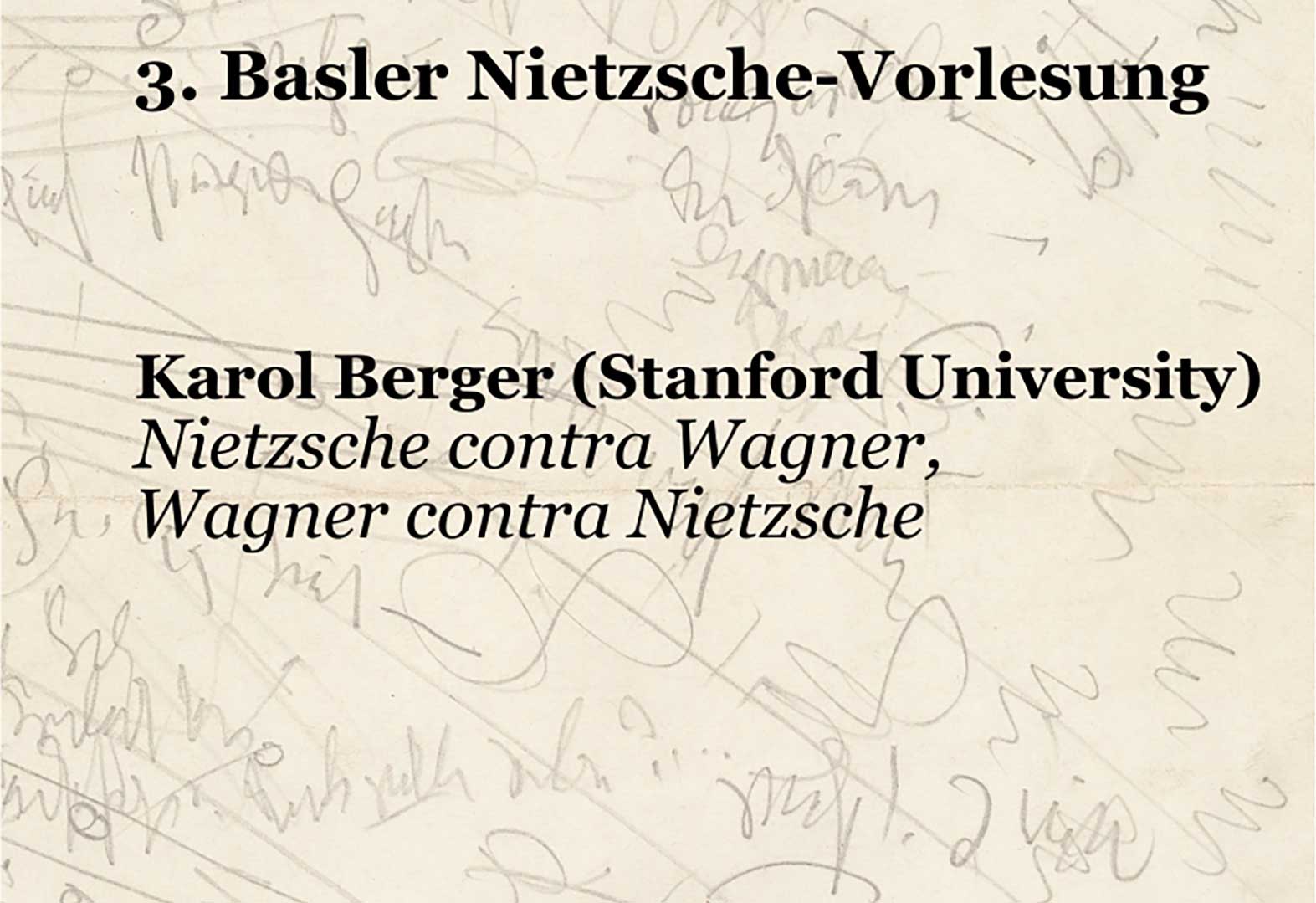 3. Basler Nietzsche-Vorlesung
